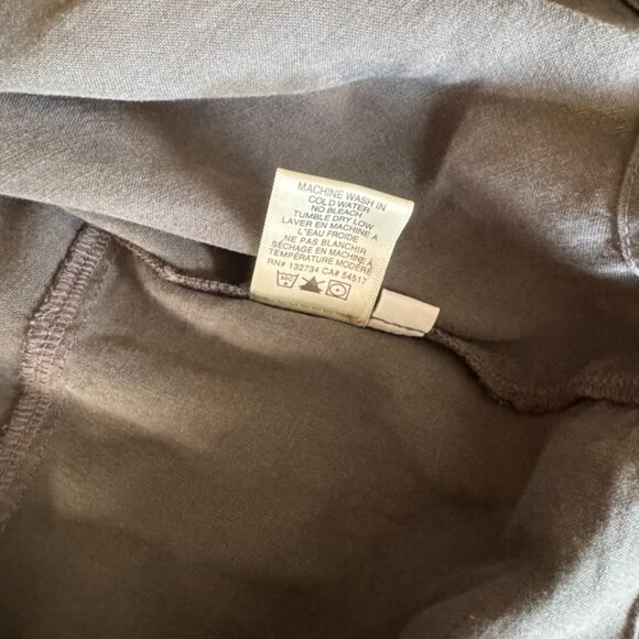 Anthropologie Cloth & Stone Charcoal Grey Button Down Shirt Size L Stone Washed - Picture 7 of 10